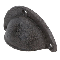 Furniture Door Pull Handle Cast Iron Cupboard Drawer Chest Shell Cup Clam