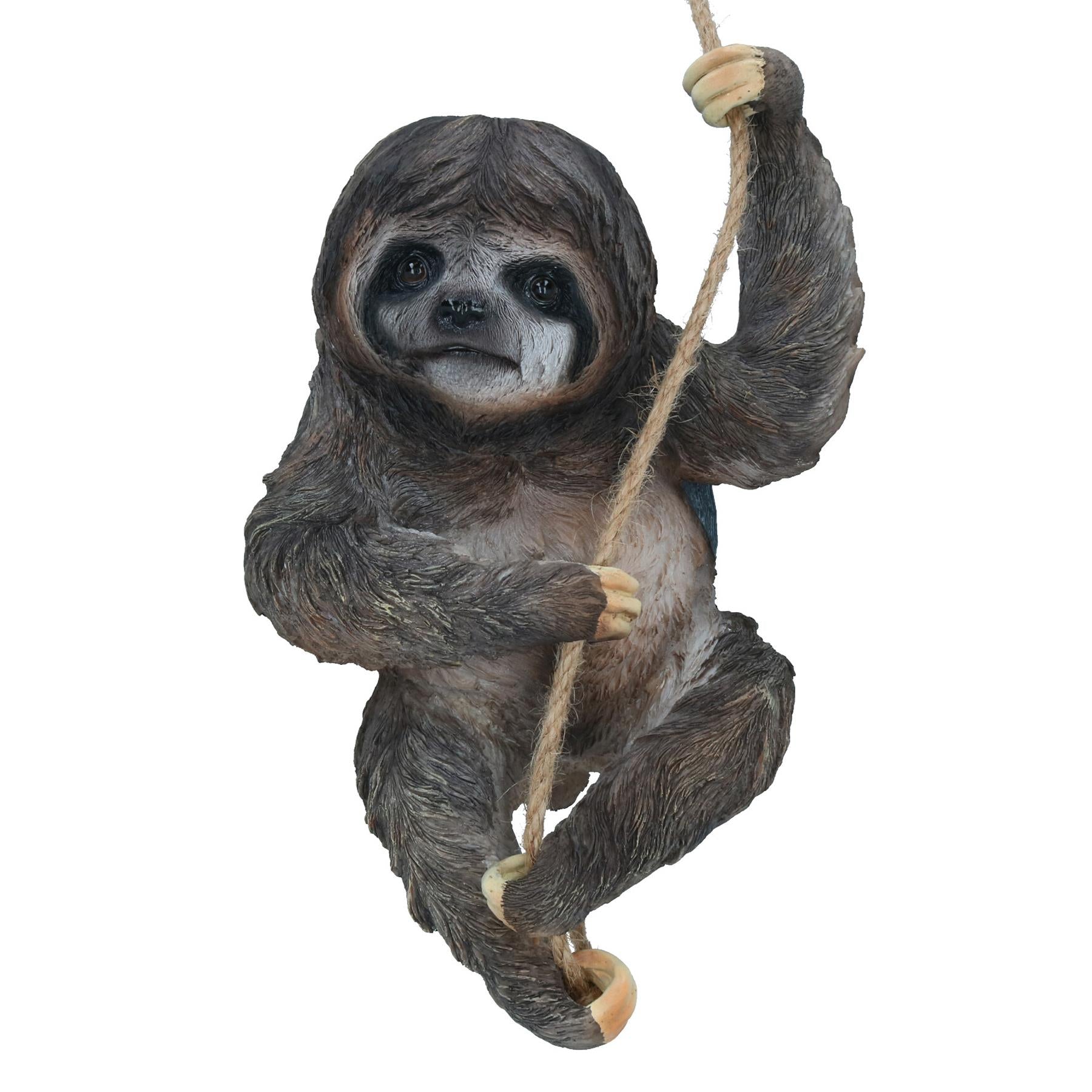 Climbing Sloth Tree Hanging Garden Tree Ornament Statue Sculpture Decoration