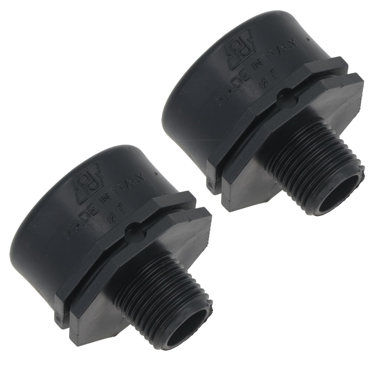 Polypropylene PP Threaded Reducing Socket Female – Male 1in – 1/2in BSP
