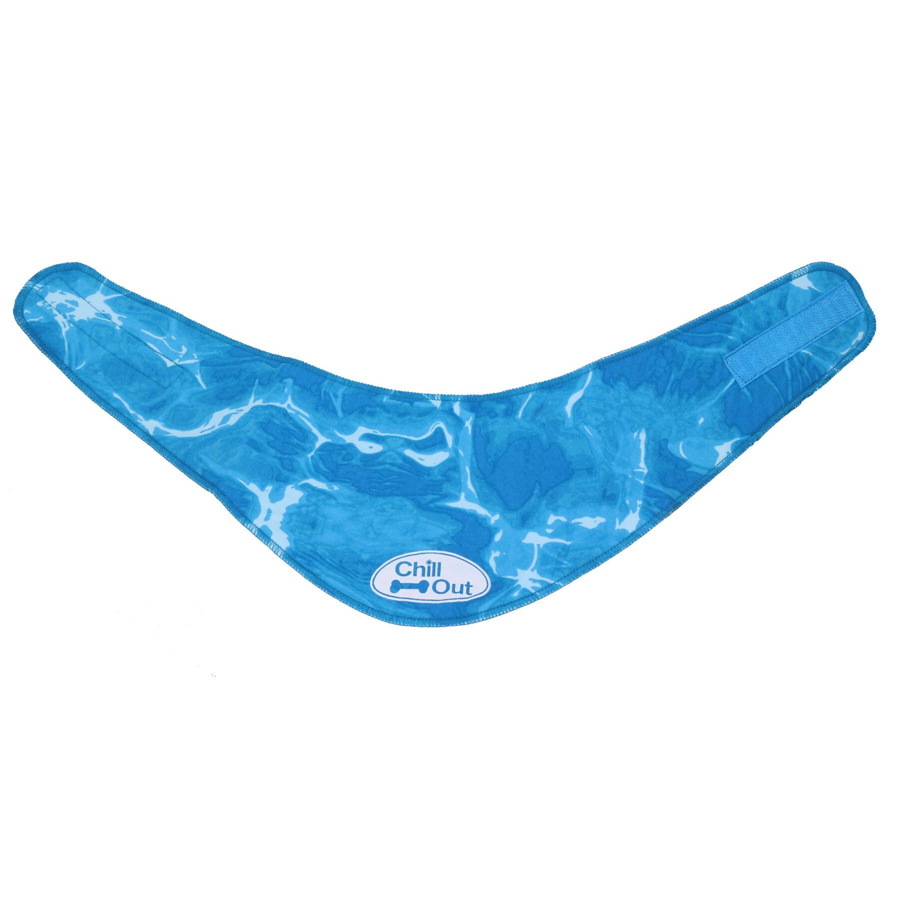 Chillout Cooling Cool Dog Ice Bandana Heat Relief Medium Neck Size 38-46cm