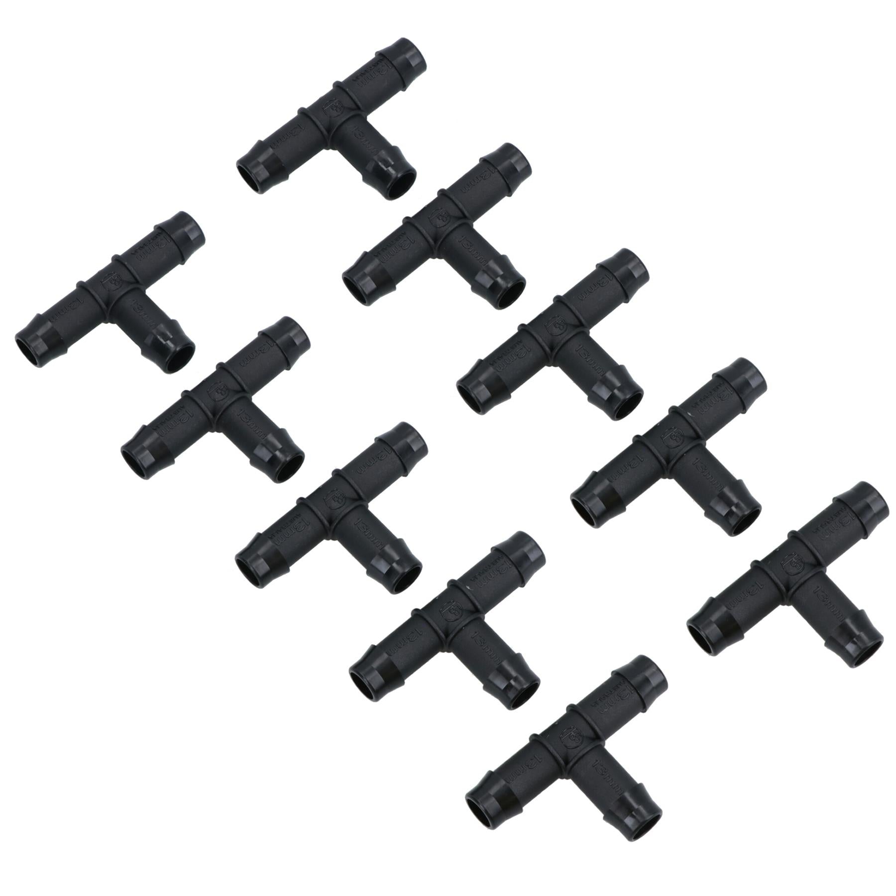 Hozelock T Piece Connectors Pipe Joiners 13mm Pipe Garden Micro Irrigation