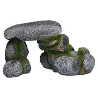 2 x Aquatic Decor Moss Rock Arch Fish Tank Ornament Large 28x15x16cm