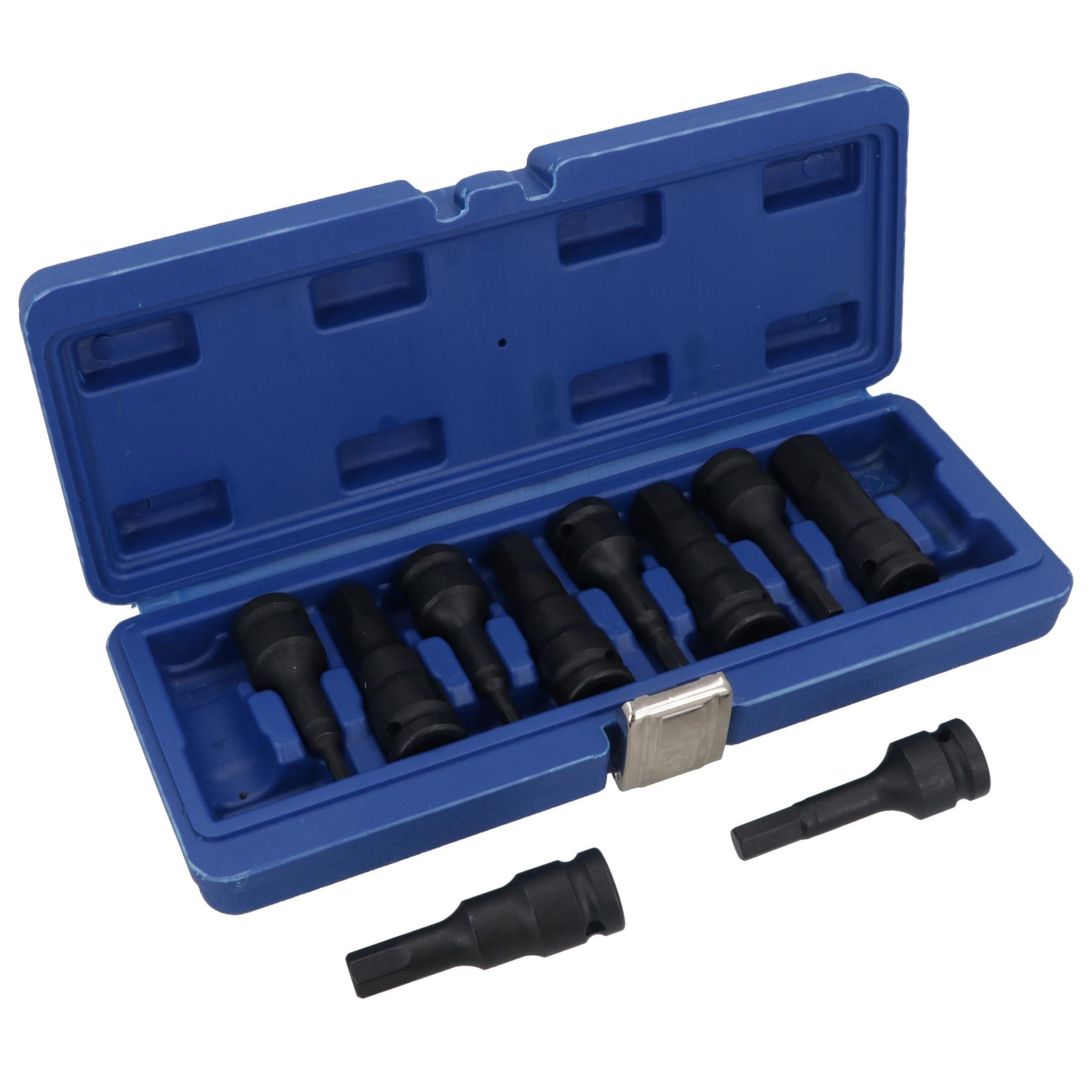 Metric MM Impact Impacted Allen hex Key Sockets Extra Long 5mm – 19mm 10pc