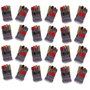 12 Pairs 10" Large Rainbow Hide Furniture Gloves Work Wear Safety Gardening