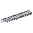 1/4" Drive Low Profile Metric Sockets 5mm - 14mm 11pcs 12 Sided Bi-Hex On Rail