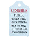 Kitchen Rules Sign Plaque Metal Wall Door House Home Pantry Dinning Room