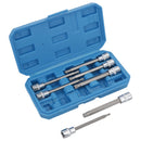 Douilles cannelées extra longues 3/8" 7 pièces M4 - M10 Longueur totale 110 mm