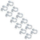 Galvanised Bow Shackle Safety Pin 7/16in (11mm) 1.5T to US Fed Spec