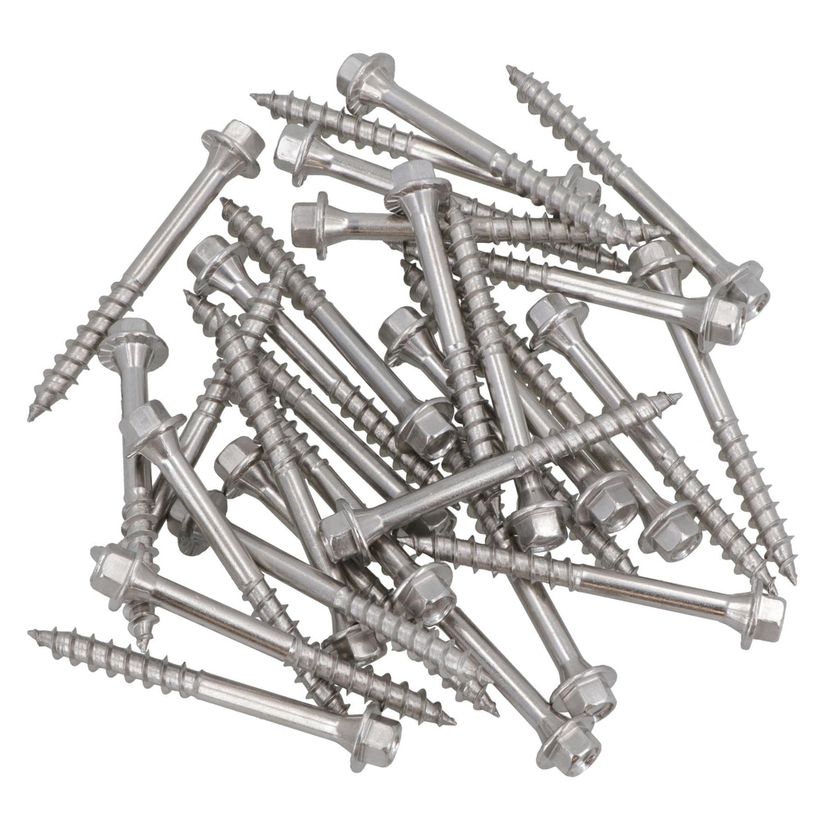 63mm Timber Wood Screws For Railway Sleepers Hex Head Stainless Steel 30pc