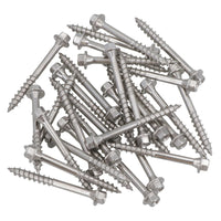 63mm Timber Wood Screws For Railway Sleepers Hex Head Stainless Steel 30pc