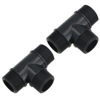 Polypropylene PP 1-1/4in BSP Male Threaded 90° Tee Piece Equal Tees
