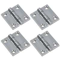 Polished Door Butt Hinge Stainless Steel 50mm x 50mm 316 Marine Cabin