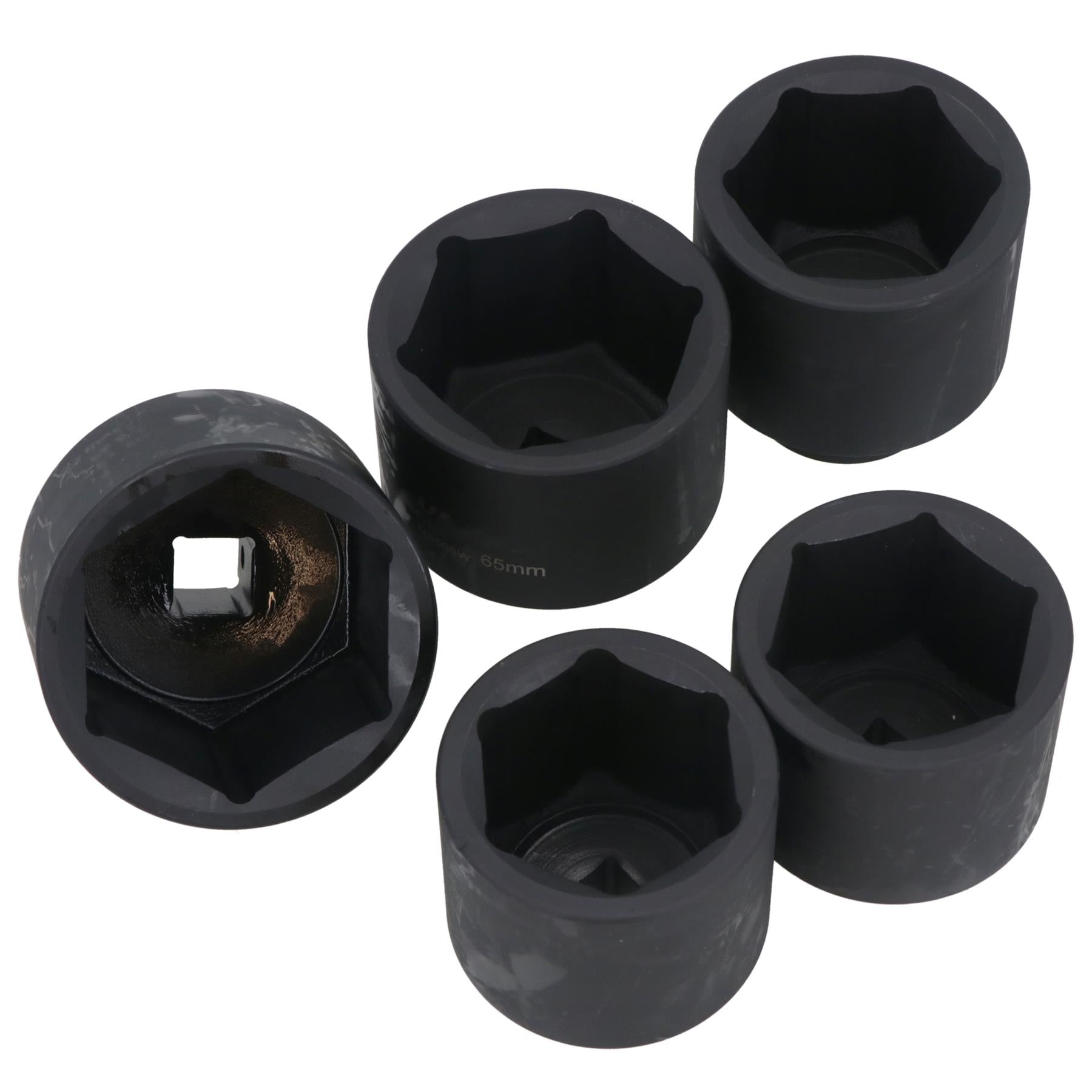 Jeu de 5 douilles hexagonales simples à six pans creux métriques à entraînement 3/4" 55 mm – 70 mm