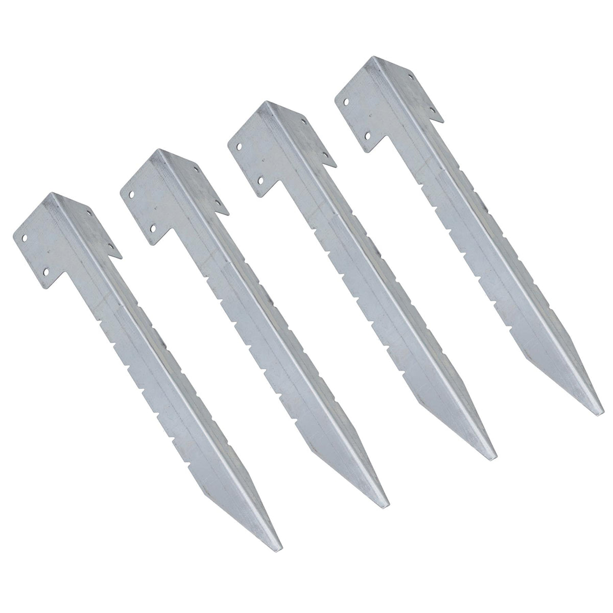 Garden Sleeper Single Corner Support Galvanised Stake Spike 440mm Long
