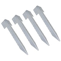 Garden Sleeper Single Corner Support Galvanised Stake Spike 440mm Long