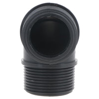 Polypropylene PP 1in BSP Male x Male Threaded 90° Elbow Connector