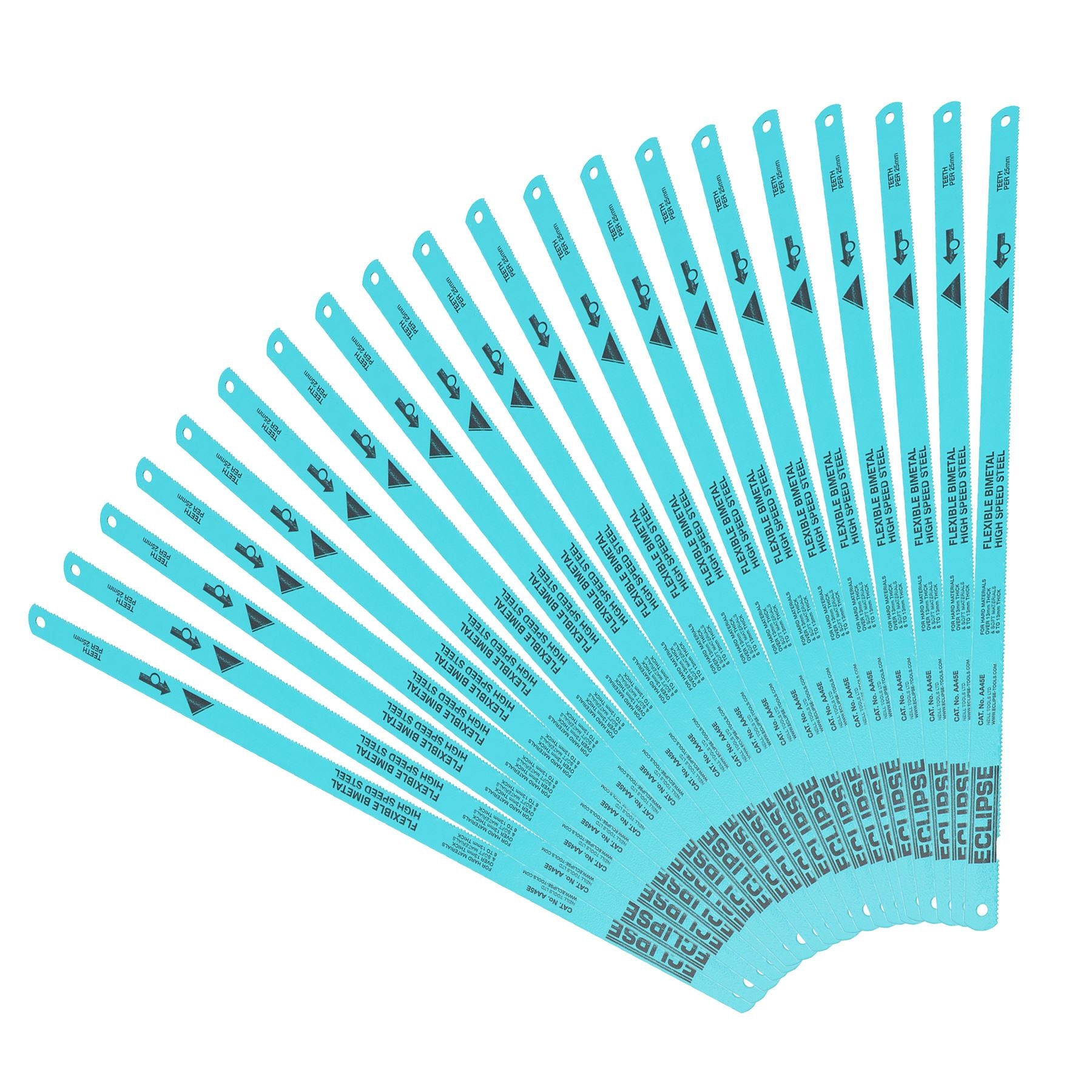 12” (300mm) Eclipse Hacksaw Blades 18 TPI Flexible Shatterproof Blade