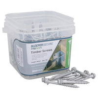 63mm Timber Sleeper Wood Screws For Railway Sleepers Hex Head Silver 150pc