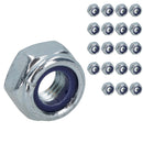 M10 x 1.5mm Nyloc Nut Fastener Hexagonal Metric Nuts Grade 8 Zinc Plated