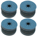 115mm Fibre Zirconium Sanding Discs Mixed Grit For 4-1/2” backing Pads