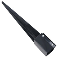 Fence Post Holder Support Drive In Spike Grey 75mm x 75mm x 750mm