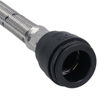 15mm or 22mm Easy Fit Braided Tap Connector Push fit Quick Release 300mm Long