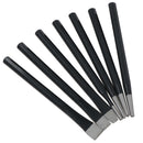 7pc Punch And Chisel Set With Taper Pin Cold Chisels + Centre Punch