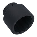 55 mm 3/4 Zoll Antrieb metrisch flach Schlag Naben Radmuttern Steckschlüssel 12-kant Bi-Sechskant