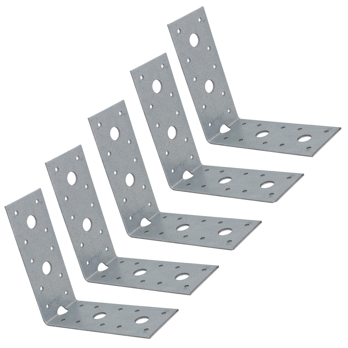 Timber Joist Angle Bracket Fastening Plate Galvanised Steel 125 x 125 x 50mm