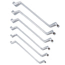 Metric Double Ended Bi-hex Ring Spanners 6mm - 17mm 6 Spanners 12 Sizes