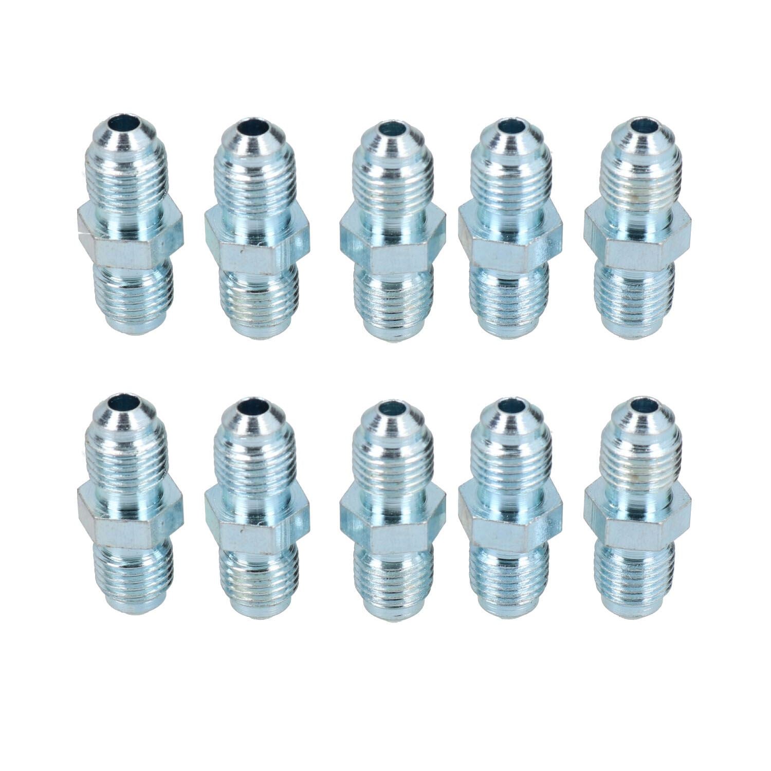 3/8” x 24 UNF Inline Male Brake Pipe Joiner Connector Fitting For 3/16” Pipe 10pc