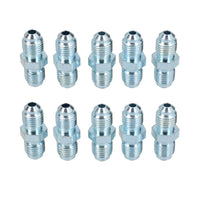 Raccord de raccord de tuyau de frein mâle en ligne 3/8" x 24 UNF pour tuyau 3/16" 10 pièces