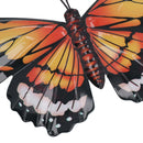 Medium Metal Orange Butterfly Wall Art Garden/Home Ornament 21.5 X 33.5CM