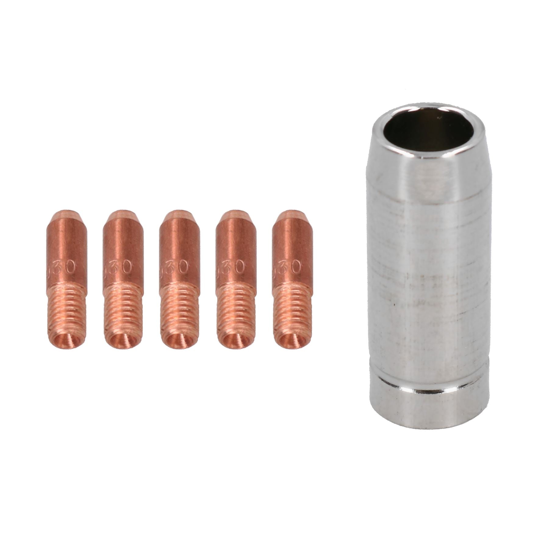 0.6 - 1.0mm Mini Contact Tips & 1 Shroud Hobby Welding Torch Welder MIG Gas
