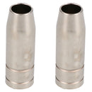 2 shroud & 25 x 0.8mm Round Contact Tips MIG Welding Binzel Style MB15 Torch