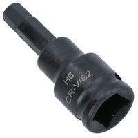 3mm - 10mm x 45mm 3/8in. Drive Short Impact Impacted Allen Hex Key Socket