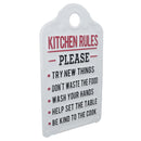 Kitchen Rules Sign Plaque Metal Wall Door House Home Pantry Dinning Room