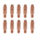 1 shroud & 10 x 0.8mm Round Contact Tips MIG Welding Binzel Style Torch MB15