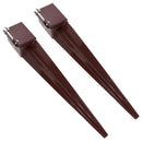 Fence Post Holder Support Drive In Spike 100mm x 100mm x 750mm Garden