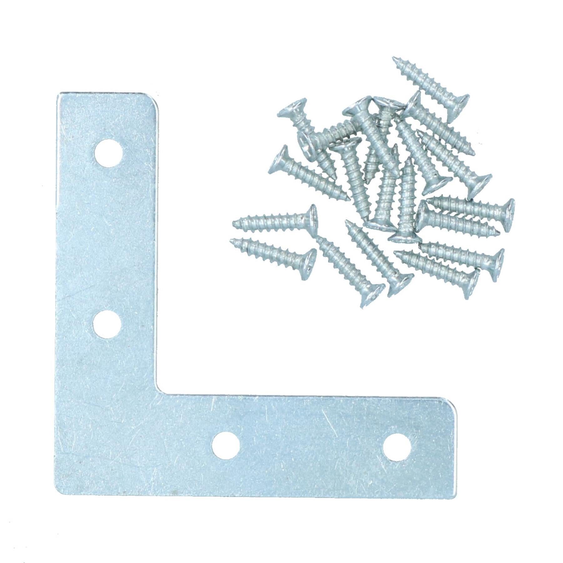63.5mm (2.5in.) Corner Mending Plate Angle Bracket L Shape Reinforcing Repairing