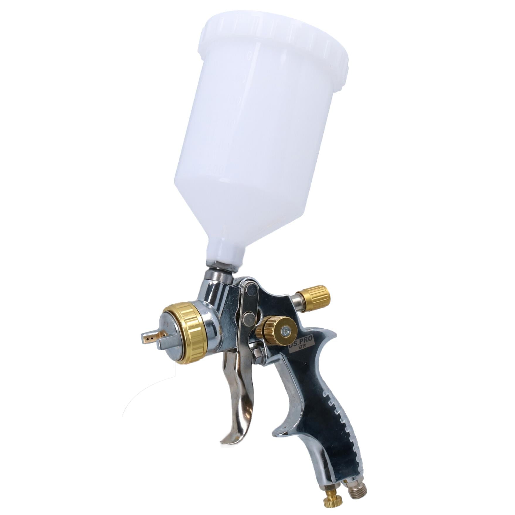Gravity Feed LVLP Spray Painting Paint Gun 1.4mm Nozzle With 600ml Cup