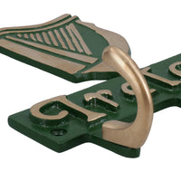 Irish Ireland Coat Jacket Key Hanger / Rack 3 Hooks / Pegs Wall Hall House Harp