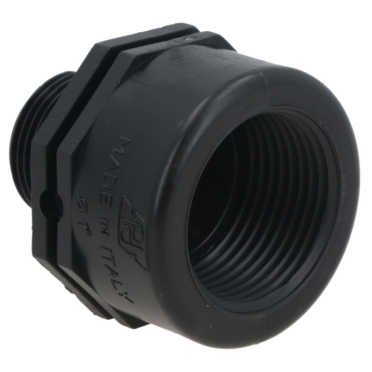 Polypropylene PP Threaded Reducing Socket Female – Male 1in – 3/4in BSP