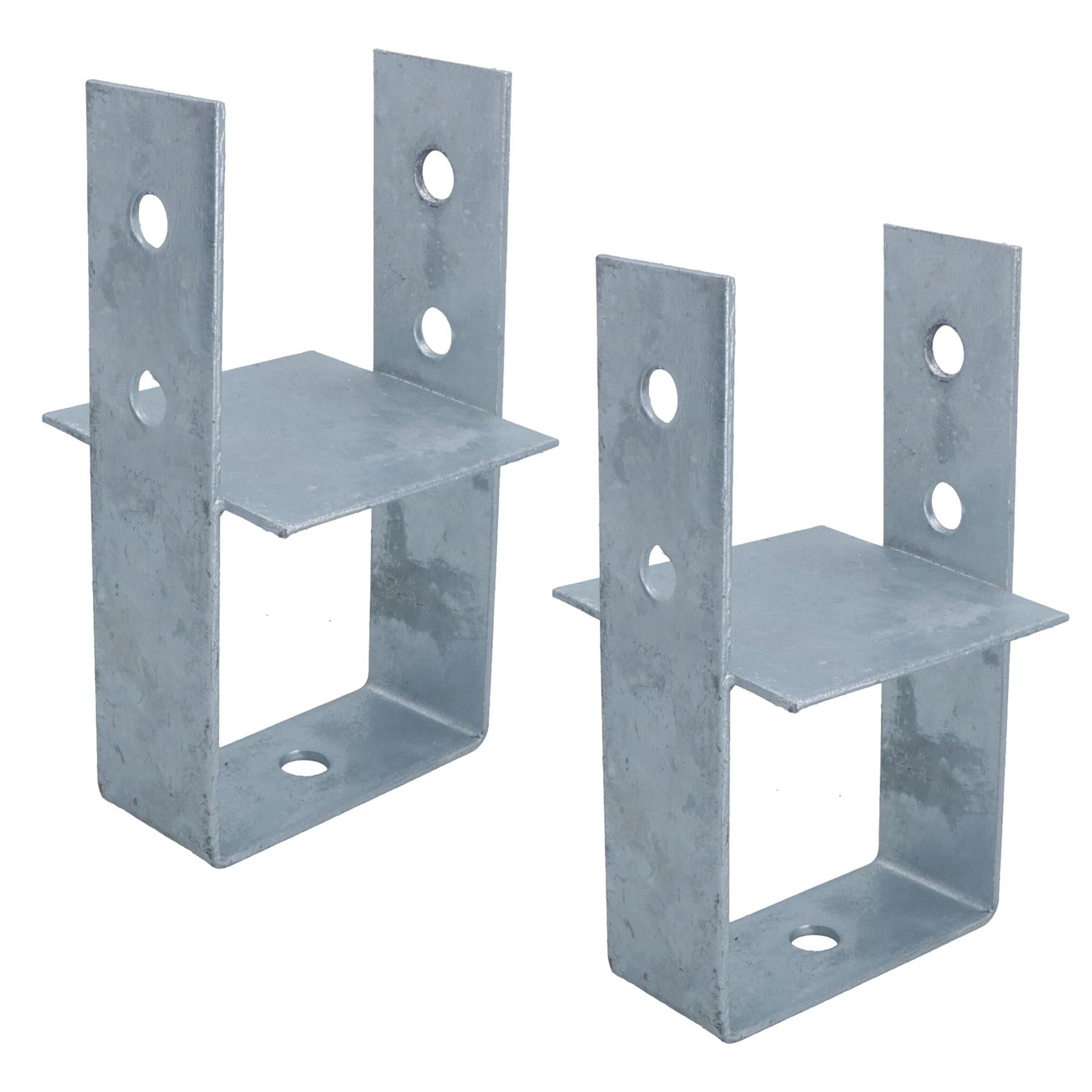 Concrete In Wooden Post Support Base Bracket 100 x 100mm Carport Decking