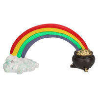 Aquatic Aquarium Decor Rainbow Pot Of Gold Fish Tank 14x5x6cm