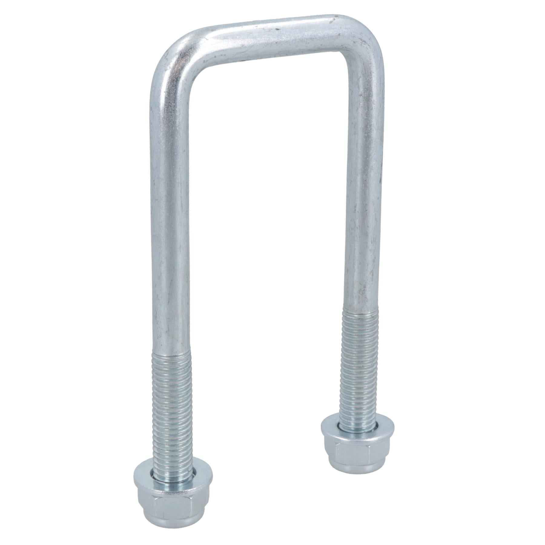 4 boulons en U et 2 plaques de base pour ressort à lames paraboliques doubles Ifor Williams 115 x 53 mm