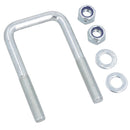 4 U Bolts 2 Base Plate For Ifor Williams Trailer Parabolic Leaf Spring 52x115mm