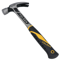 16oz One Piece Forged Claw Hammer with Fibreglass Handle Nail Screw Remover