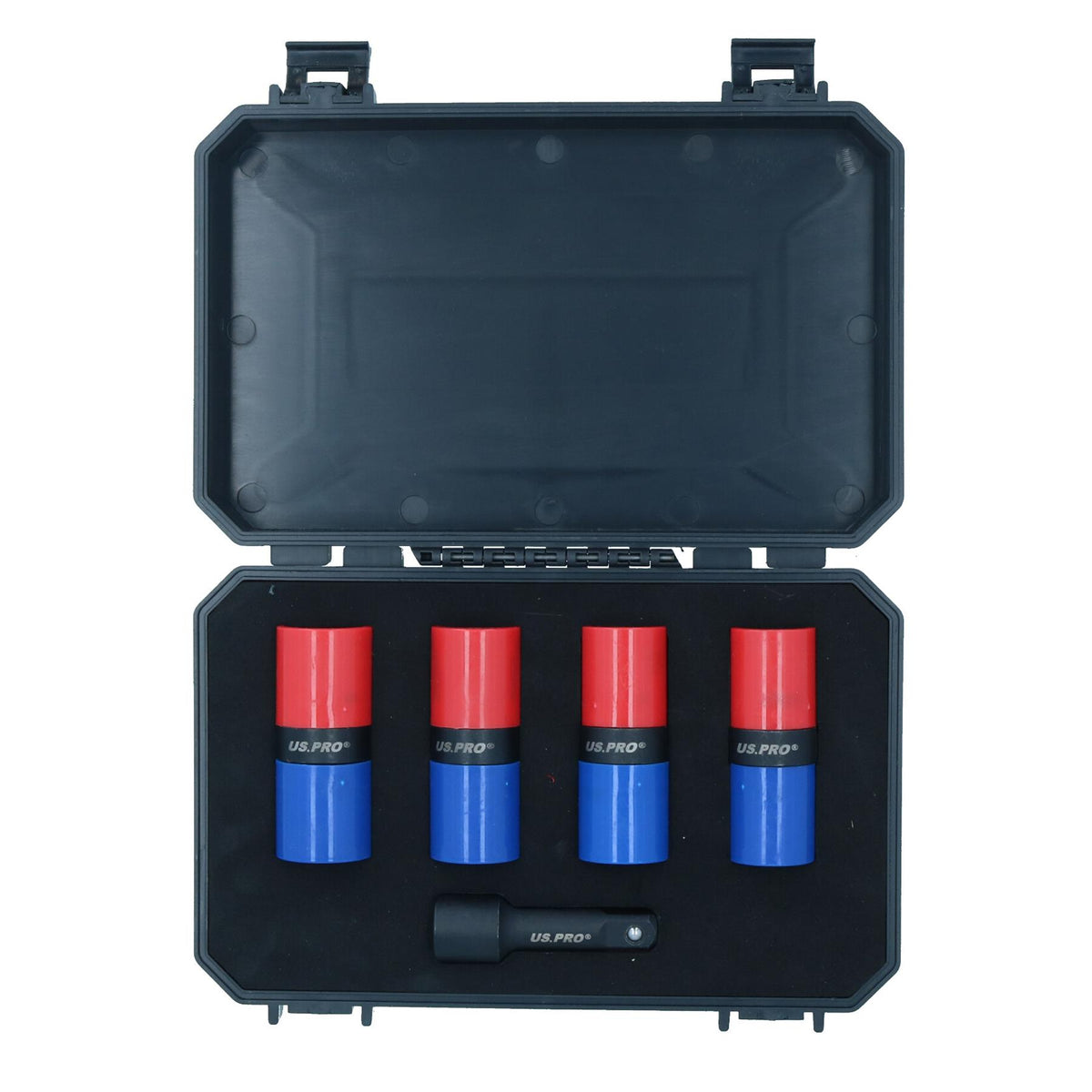 1/2in Drive Metric Wheel Hub Lug Nut Flip Impact Sockets for Alloy Wheels 5pc