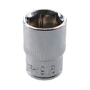 9/16" Imperial 6 Point 3/8" Drive Shallow Socket SAE AF Chrome Vanadium Steel